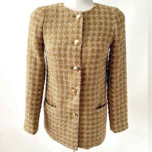 NWT Express Gold Tweed Jacket size XS